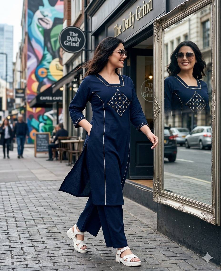 MIRROR By Kaamiri Tree 1001 To 1006 Series Beautiful Festive Suits Colourful Premium Bloom Cotton  Co-ord sets At Wholesale Price